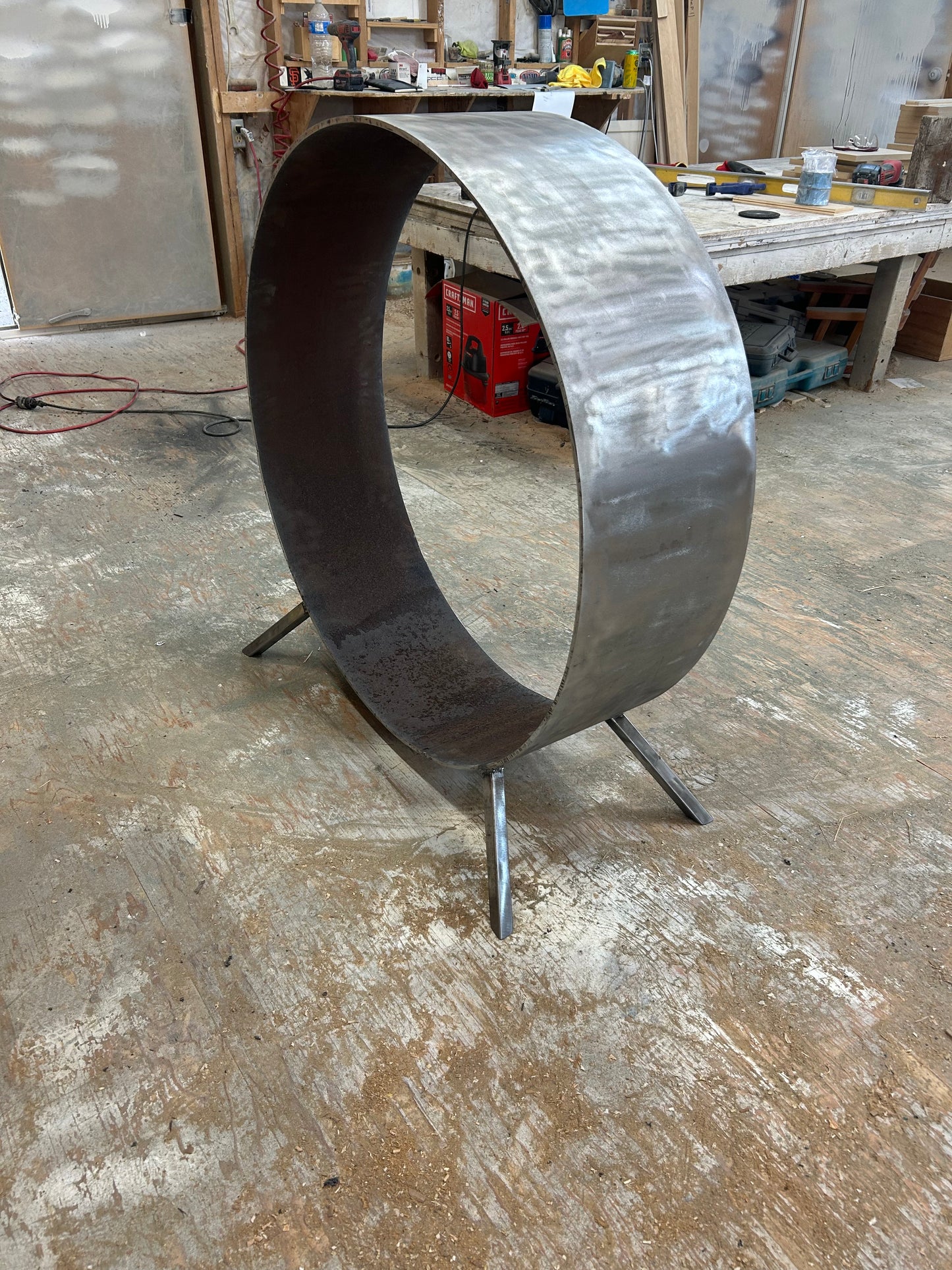 37" Full Round Wood Rack