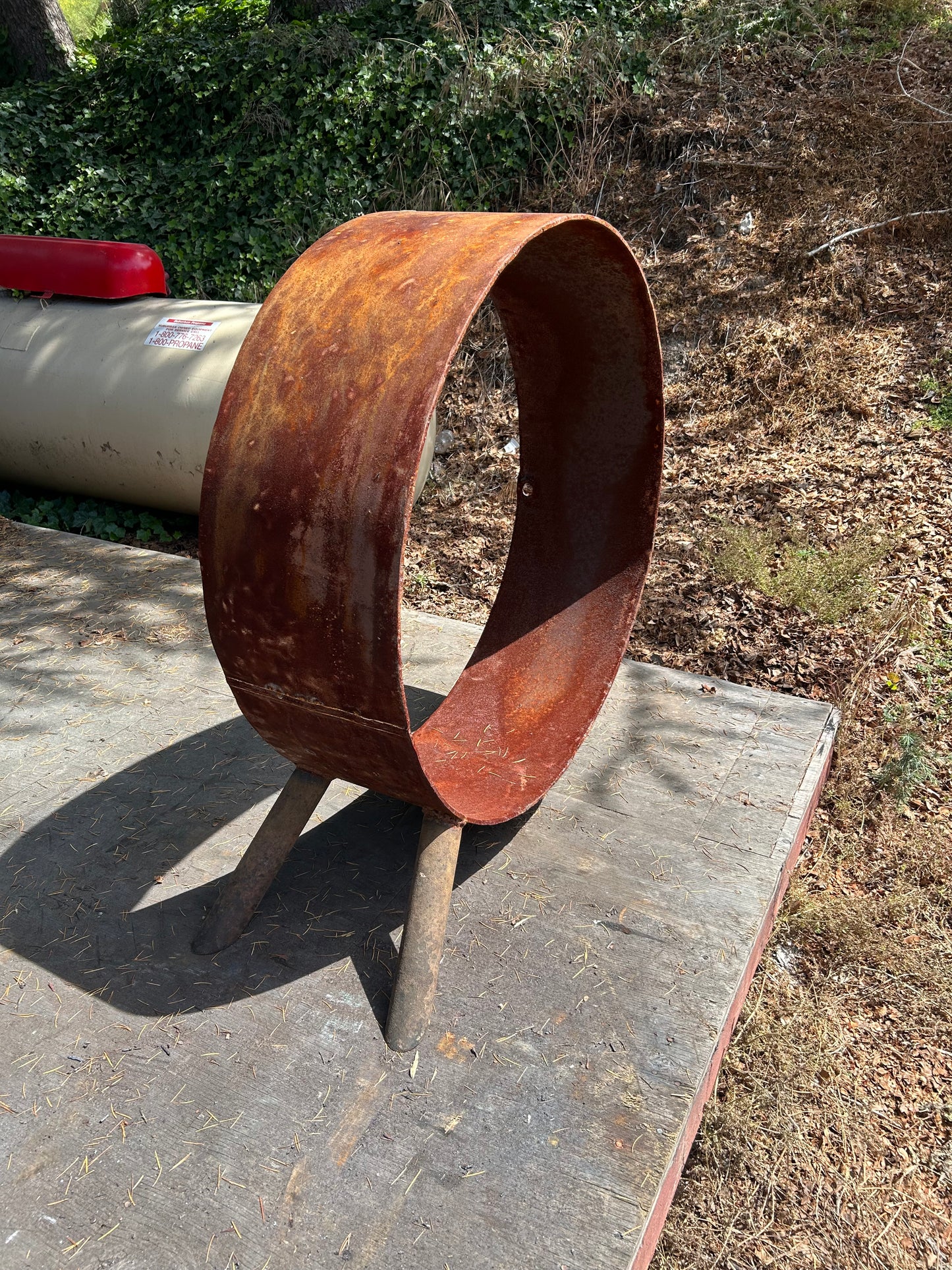 37" Full Round Wood Rack