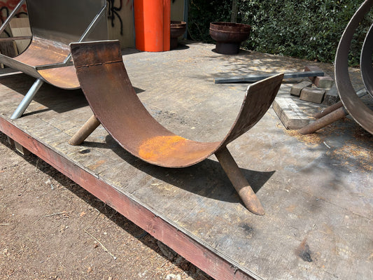 36" Half Round Wood Rack